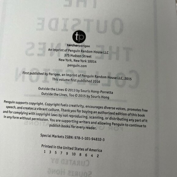 The Outside The Lines Collection Artists Coloring Book For Giant Imaginations By - Picture 13 of 16